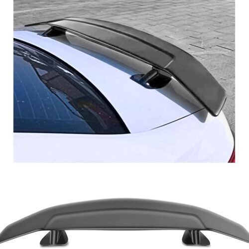 Universal Trunk Spoiler with Reflector Light and Adhesive Installation