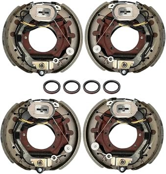 Electric Trailer Brake Kit with Self Adjusting Design